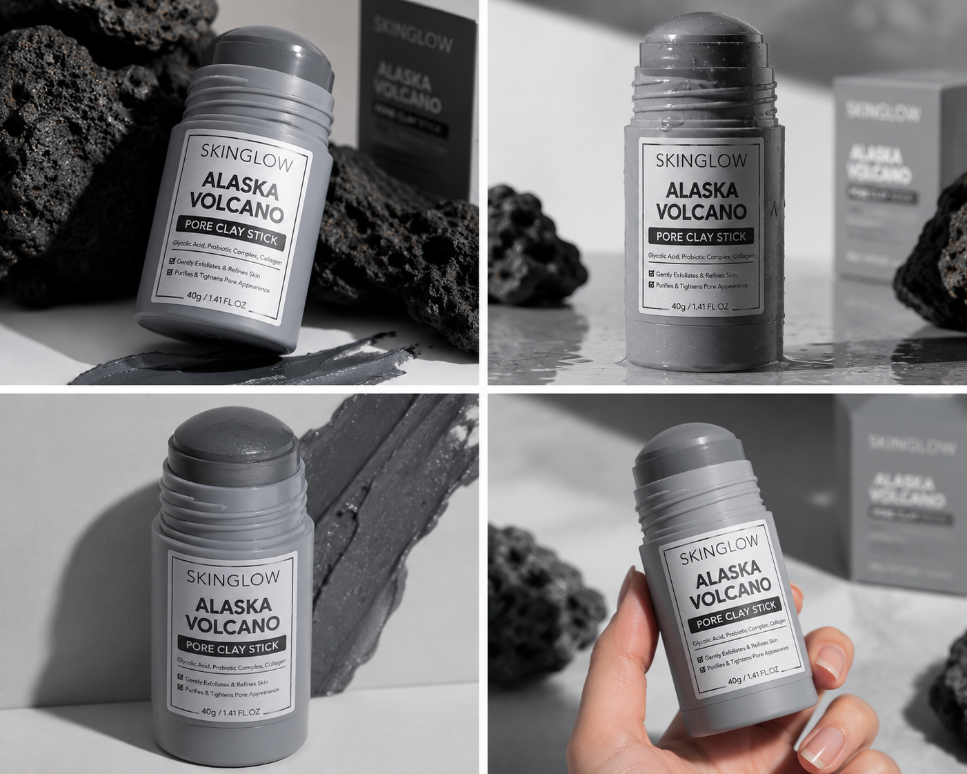 Alaska Volcano Pore Clay Stick